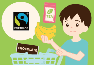 フェアトレードの商品を買う